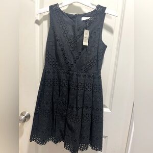 NWT Loft Black Eyelet Sundress
